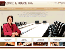 Tablet Screenshot of hansenlawmediation.com